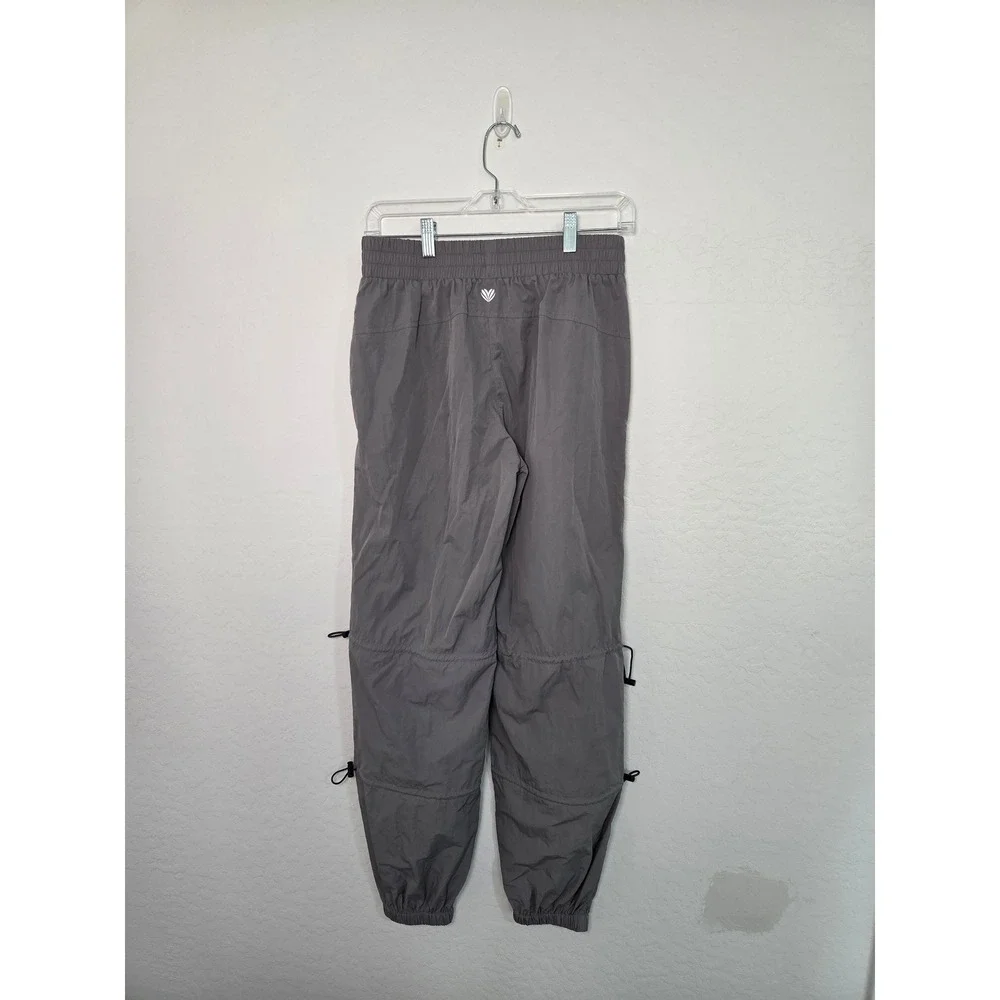 Forever 21 Grey Parachute Jogger Pants Y2K Bungee Knee Athleisure Small